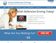 Tablet Screenshot of onlinedefensivedriving.com